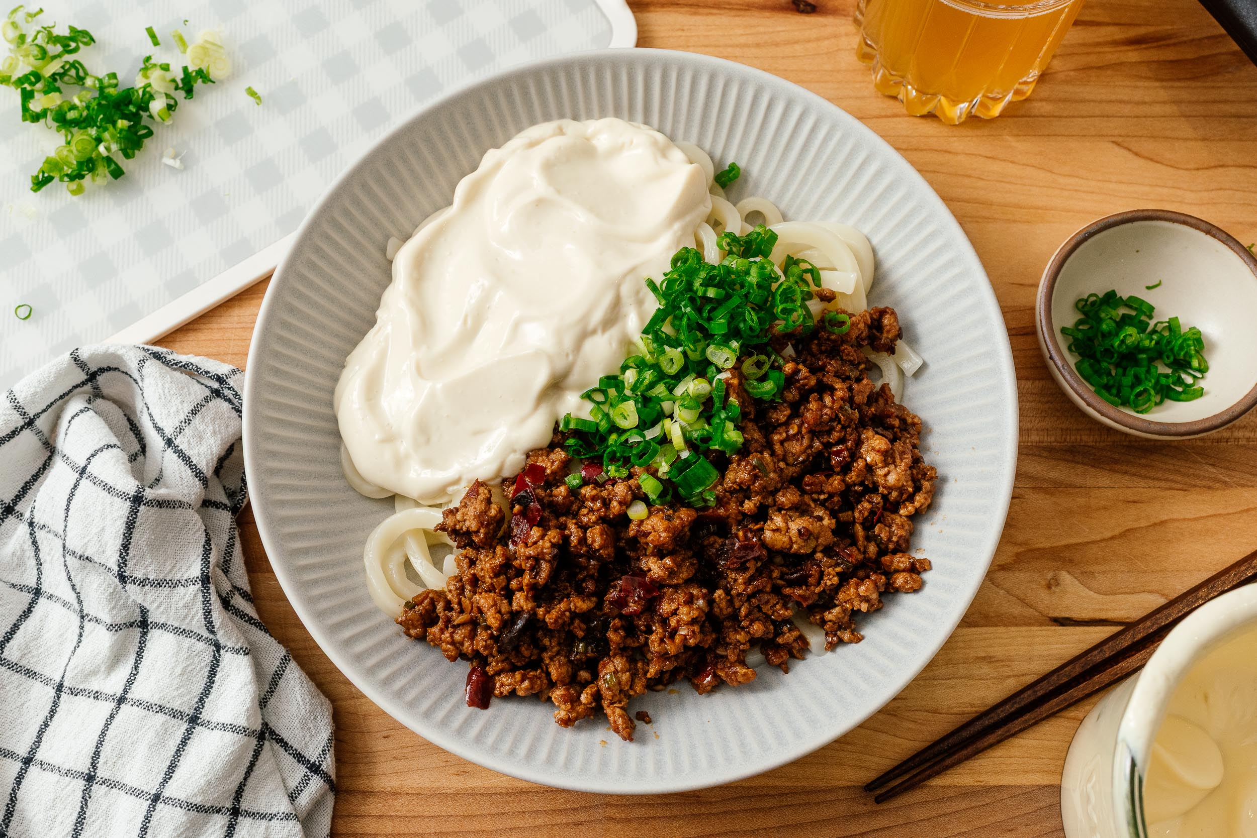 Tiktok Creamy Udon Noodles 